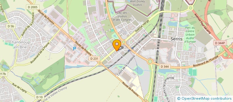 localisation de l'entreprise MONSIEUR WILFRIED LOUISOR  MONTEVRAIN