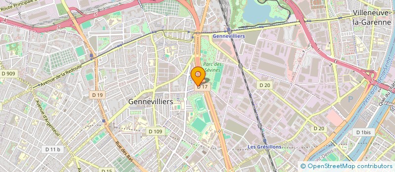 localisation de l'entreprise MONSIEUR WILFRIED MAGONA  GENNEVILLIERS