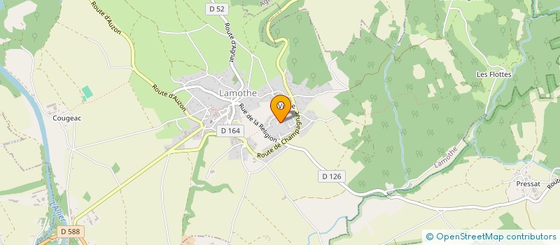 localisation de l'entreprise MONSIEUR WILFRIED MALIGE  LAMOTHE