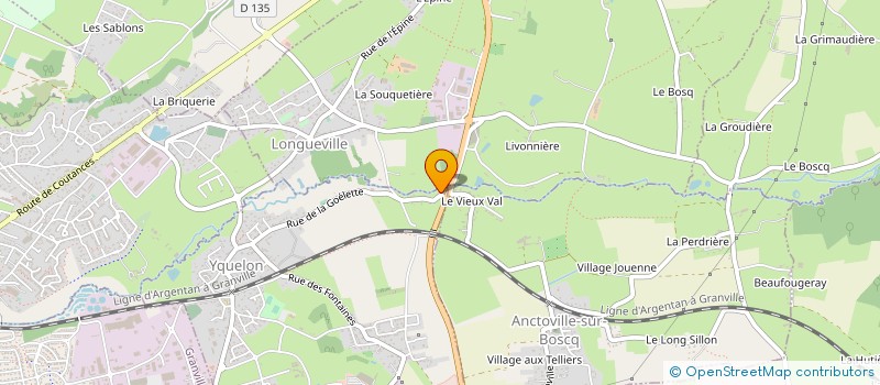 localisation de l'entreprise MONSIEUR WILFRIED MANCEAU  YQUELON