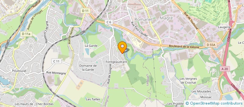 localisation de l'entreprise MONSIEUR WILFRIED MARTIN à LIMOGES