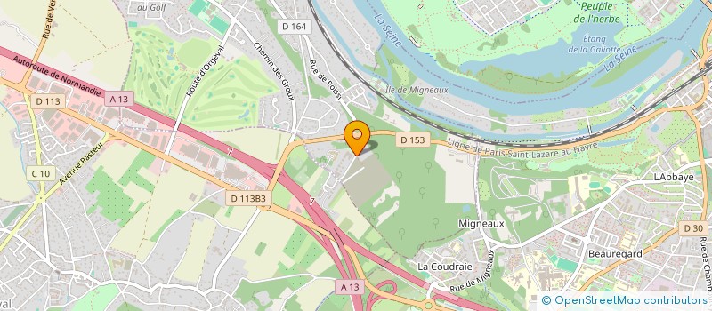 localisation de l'entreprise MONSIEUR WILFRIED MBOUMBA NZIENGUI  POISSY