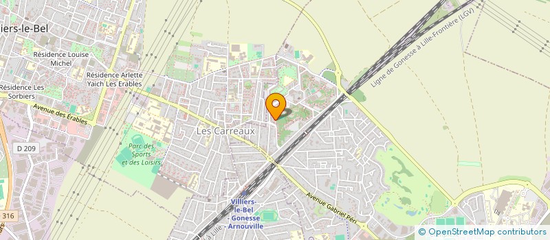 localisation de l'entreprise MONSIEUR WILFRIED MERIL à GONESSE