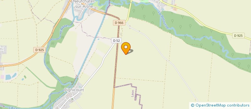 localisation de l'entreprise MONSIEUR WILFRIED MEURILLON  BRIENNE-SUR-AISNE