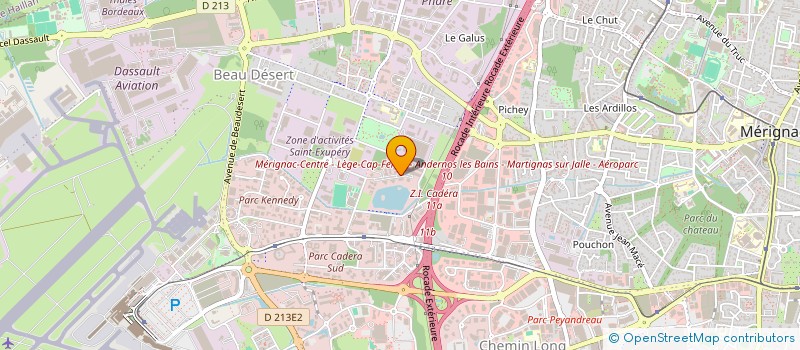 localisation de l'entreprise MONSIEUR WILFRIED MEZIANE  MERIGNAC