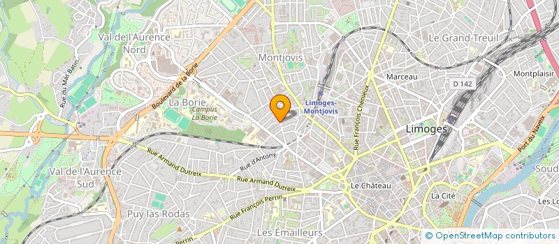 localisation de l'entreprise MONSIEUR WILFRIED MOREIRA  LIMOGES