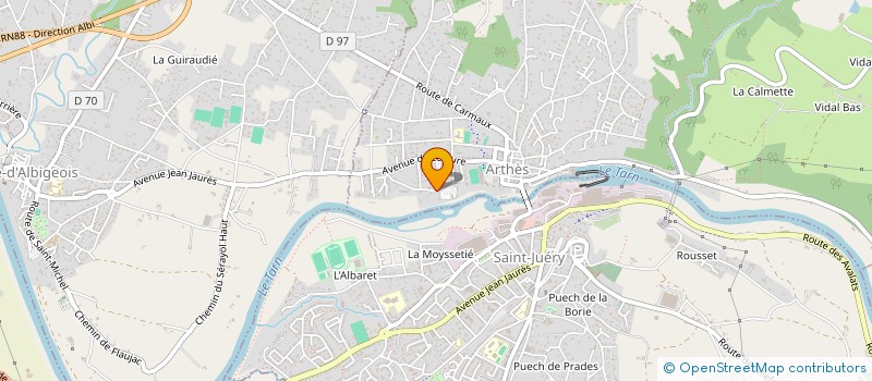 localisation de l'entreprise MONSIEUR WILFRIED NGUYEN  ARTHES