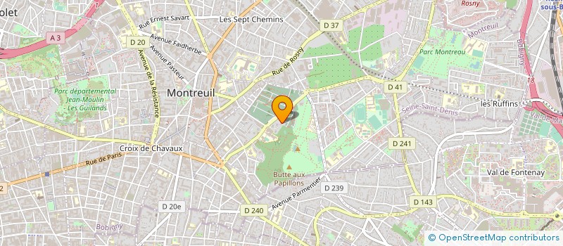 localisation de l'entreprise MONSIEUR WILFRIED NTONGA NKOULOU à MONTREUIL