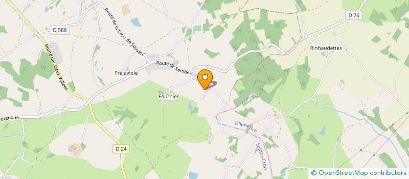 localisation de l'entreprise MONSIEUR WILFRIED ORTALO MAGNE  SAINTE-CROIX