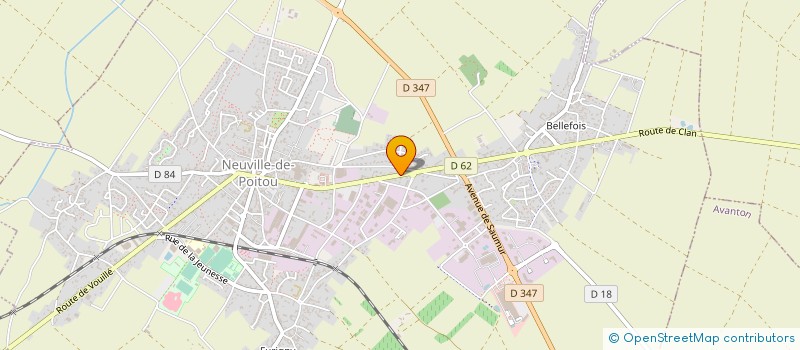 localisation de l'entreprise MONSIEUR WILFRIED PAJOUX  NEUVILLE-DE-POITOU