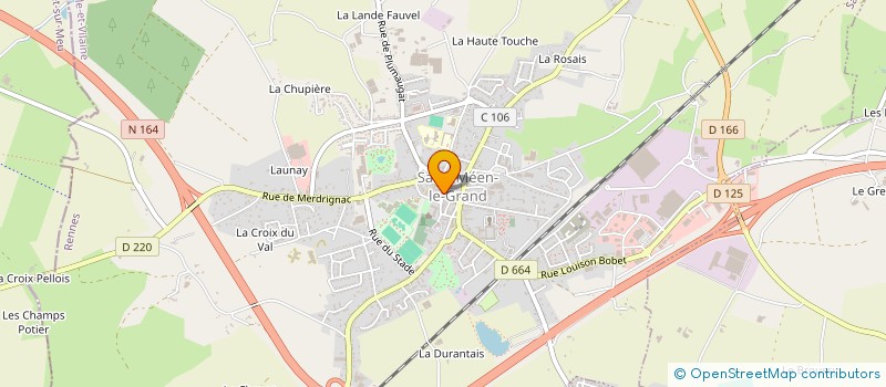 localisation de l'entreprise MONSIEUR WILFRIED PALIERNE  SAINT-MEEN-LE-GRAND