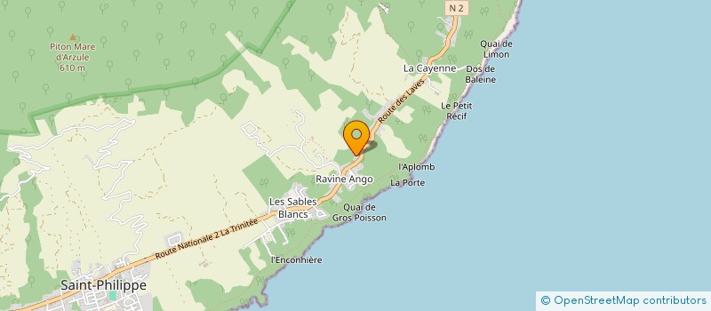 localisation de l'entreprise MONSIEUR WILFRIED PAYET  SAINT-PHILIPPE