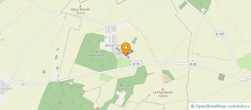 localisation de l'entreprise MONSIEUR WILFRIED POILLY  BAZENTIN