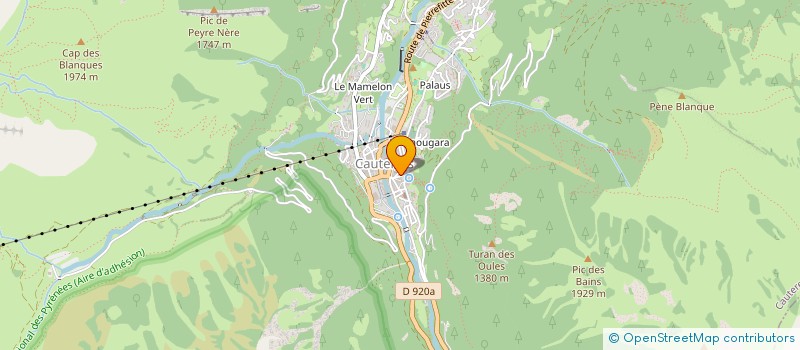 localisation de l'entreprise MONSIEUR WILFRIED POIROUX  CAUTERETS