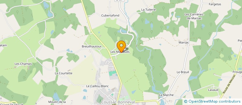 localisation de l'entreprise MONSIEUR WILFRIED REINEIX  COUSSAC-BONNEVAL