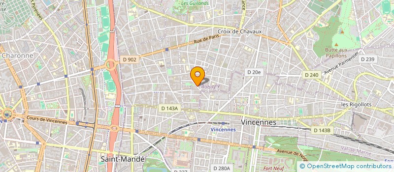 localisation de l'entreprise MONSIEUR WILFRIED ROUISSI à MONTREUIL