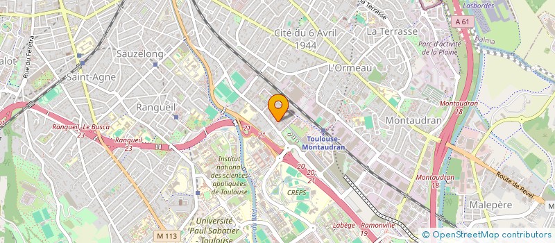 localisation de l'entreprise MONSIEUR WILFRIED SEGONDS à TOULOUSE