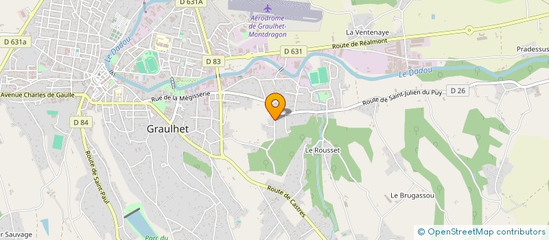 localisation de l'entreprise MONSIEUR WILFRIED TERREAU  GRAULHET