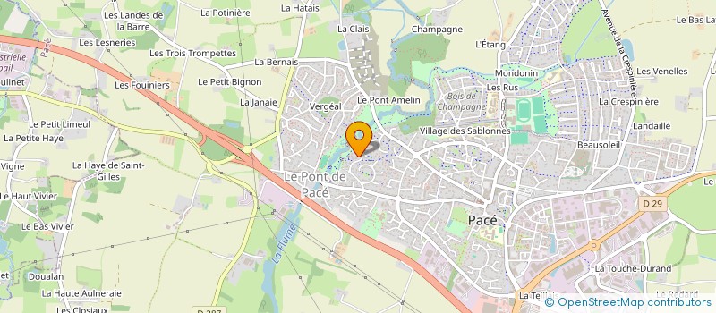 localisation de l'entreprise MONSIEUR WILFRIED TESTARD  PACE