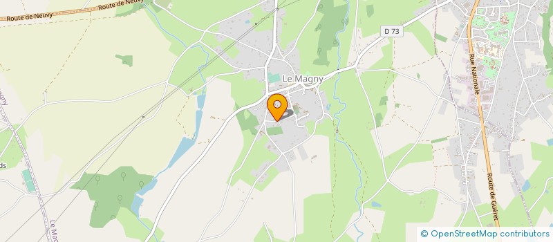 localisation de l'entreprise MONSIEUR WILFRIED TRUBAT à LE MAGNY