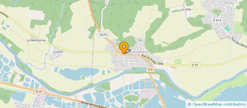 localisation de l'entreprise MONSIEUR WILFRIED TURPIN à POMMIERS