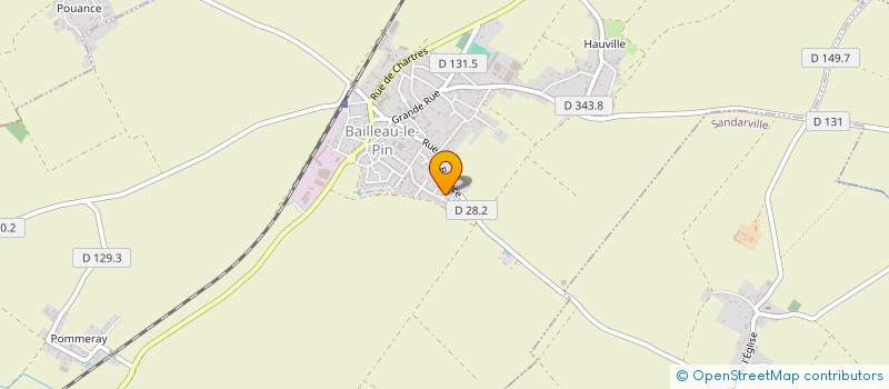 localisation de l'entreprise MONSIEUR WILFRIED VERNAULT à BAILLEAU-LE-PIN