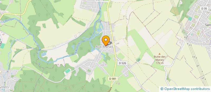 localisation de l'entreprise MONSIEUR WILFRIED VIVIER  AUX MARAIS