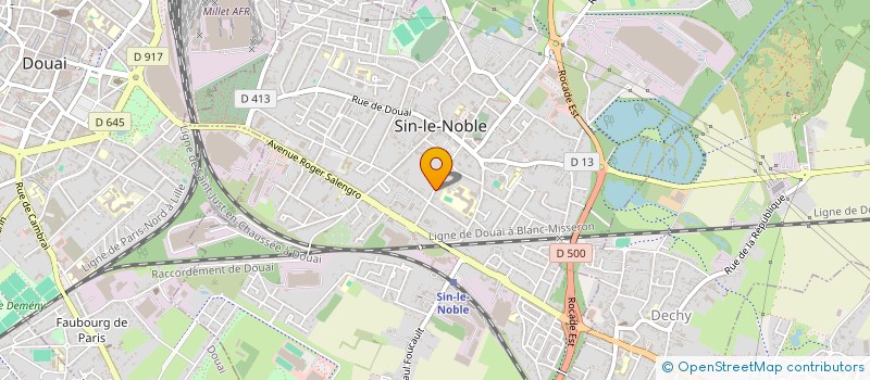 localisation de l'entreprise MONSIEUR WILFRIED ZMUDA  SIN-LE-NOBLE