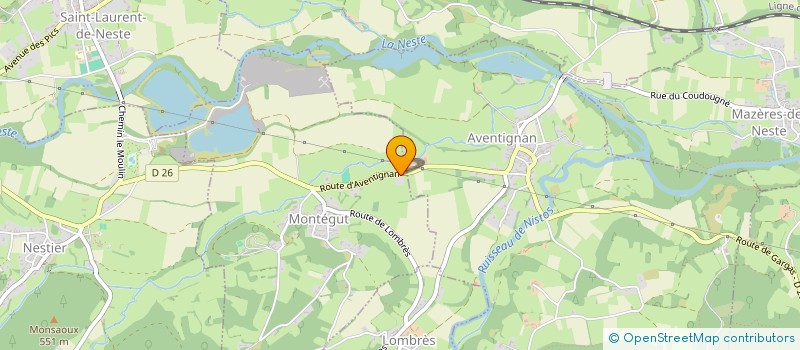 localisation de l'entreprise MONSIEUR WILHELMUS LEUNISSEN  MONTEGUT