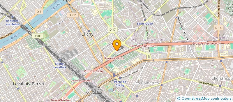 localisation de l'entreprise MONSIEUR WILHEM GODEAU à CLICHY