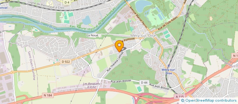 localisation de l'entreprise MONSIEUR WILIIAM FOLLIN à MERY-SUR-OISE