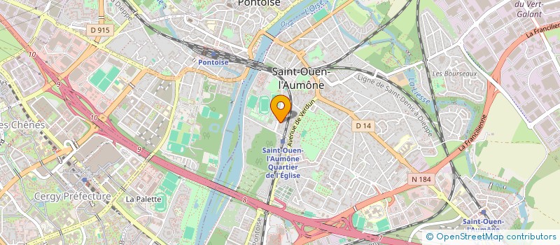 localisation de l'entreprise MONSIEUR WILKY JEAN LOUIS  SAINT-OUEN-L'AUMONE