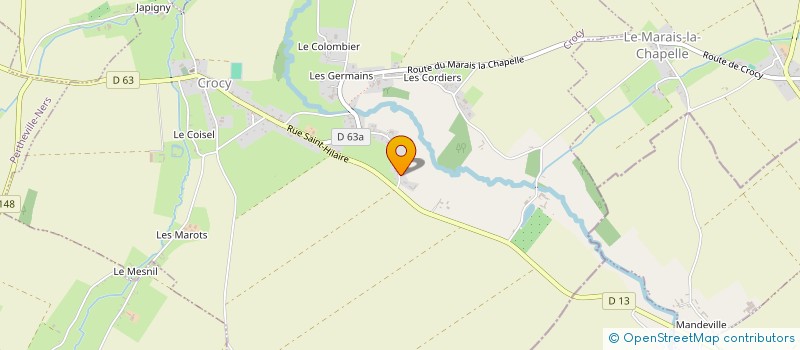 localisation de l'entreprise MONSIEUR WILLELM SAFFREY  CROCY