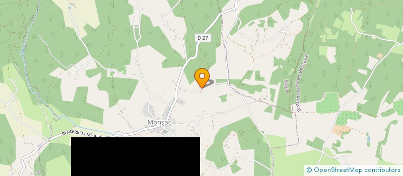 localisation de l'entreprise MONSIEUR WILLEM DE WAARD  MONSAC