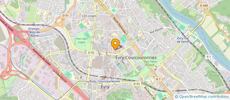 localisation de l'entreprise MONSIEUR WILLEM ETIENNE  EVRY-COURCOURONNES