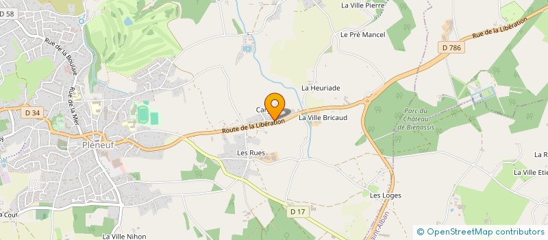 localisation de l'entreprise MONSIEUR WILLEM KHEMISSI  PLENEUF-VAL-ANDRE