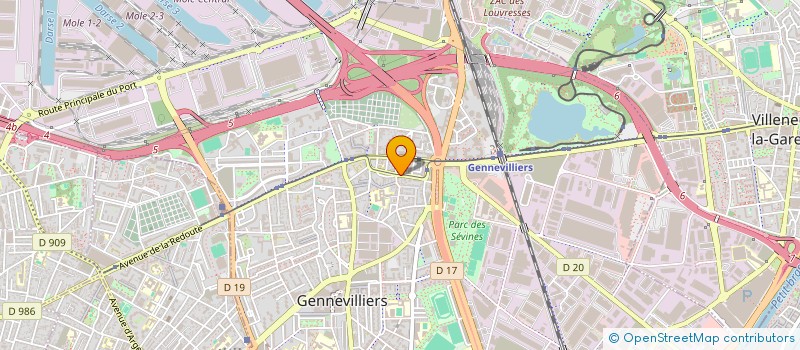 localisation de l'entreprise MONSIEUR WILLESLEY BENITEZ HERRERA  GENNEVILLIERS