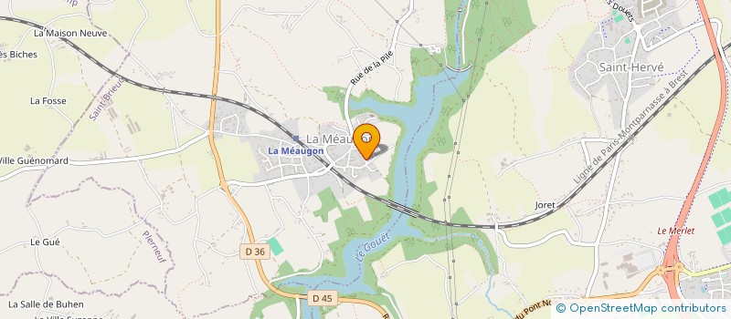 localisation de l'entreprise MONSIEUR WILLIAM AFCHAIN  LA MEAUGON