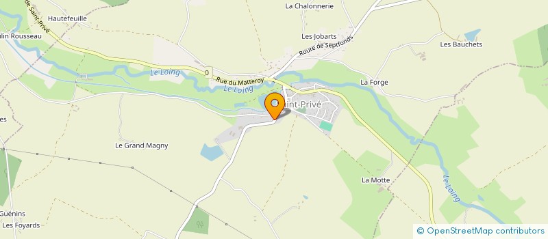 localisation de l'entreprise MONSIEUR WILLIAM AFFOUARD  SAINT-PRIVE