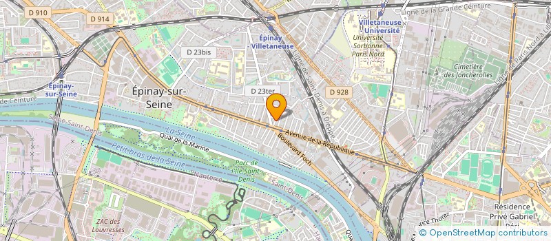 localisation de l'entreprise MONSIEUR WILLIAM AH TING à EPINAY-SUR-SEINE