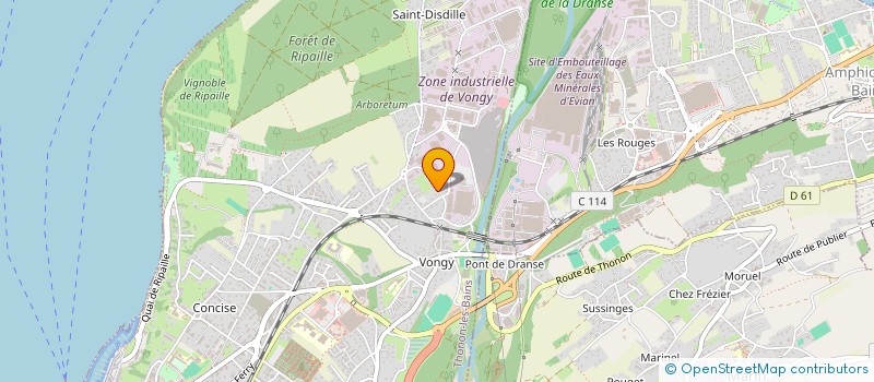 localisation de l'entreprise MONSIEUR WILLIAM ALLAINMAT à THONON-LES-BAINS