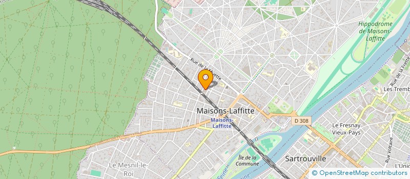 localisation de l'entreprise MONSIEUR WILLIAM ARTHUR BINDZI  MAISONS-LAFFITTE