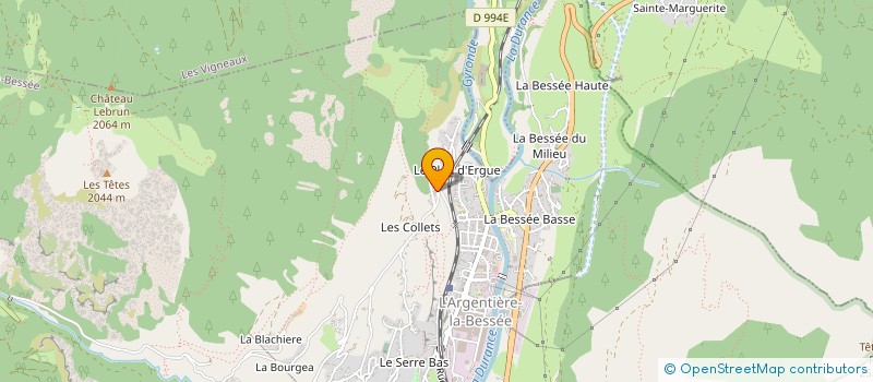 localisation de l'entreprise MONSIEUR WILLIAM BANKES  L'ARGENTIERE-LA-BESSEE