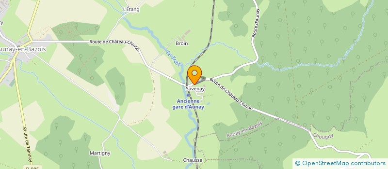 localisation de l'entreprise MONSIEUR WILLIAM BARDOT  AUNAY-EN-BAZOIS