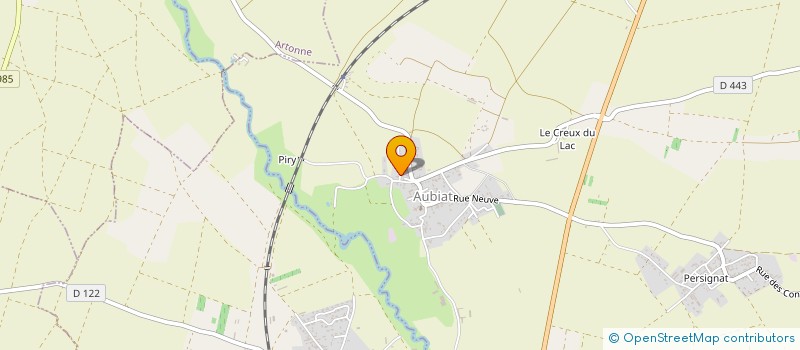 localisation de l'entreprise MONSIEUR WILLIAM BATISSON  AUBIAT