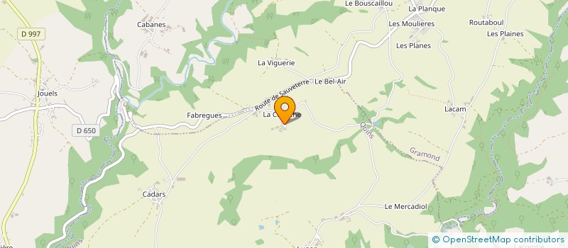 localisation de l'entreprise MONSIEUR WILLIAM BAUGUIL à QUINS