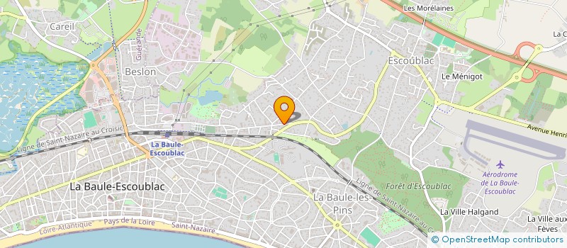 localisation de l'entreprise MONSIEUR WILLIAM BEAUJOUAN à LA BAULE-ESCOUBLAC