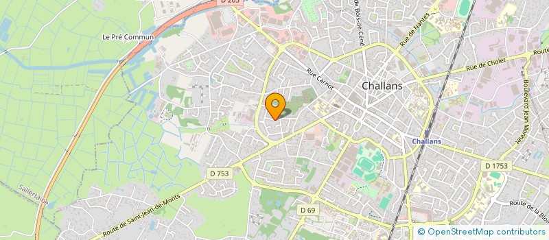 localisation de l'entreprise MONSIEUR WILLIAM BEN MESBAH à CHALLANS