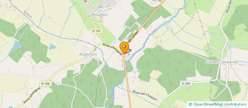 localisation de l'entreprise MONSIEUR WILLIAM BERNARD  BOUGLON