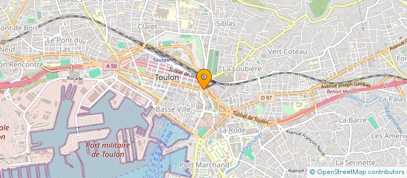 localisation de l'entreprise MONSIEUR WILLIAM BERTELOOT  TOULON